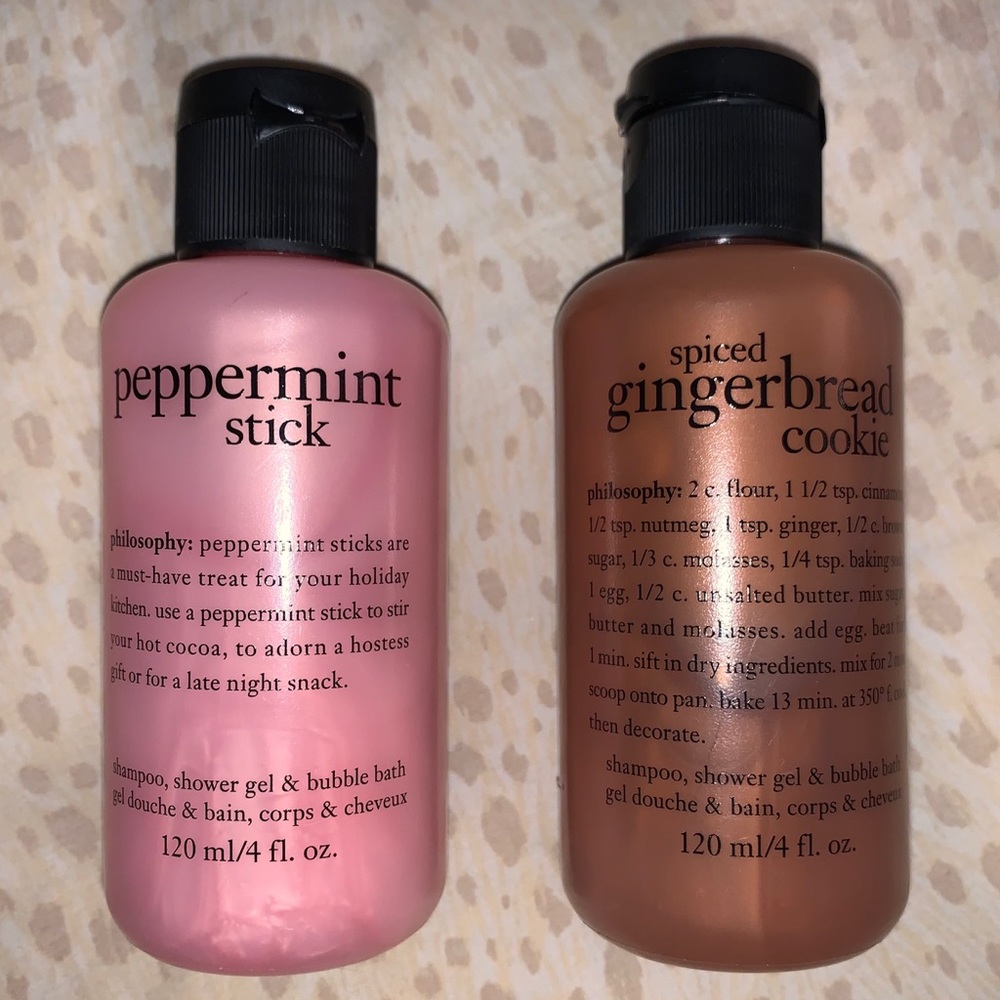 philosophy two shower gels/shampoos/bubble baths